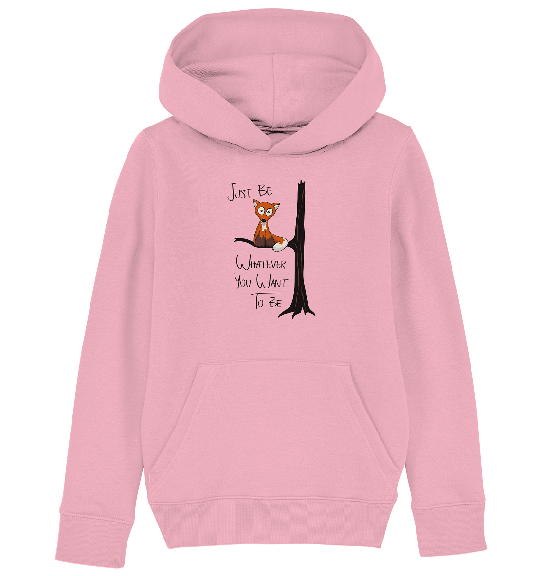 Just Be Whatever | Fuchs wie Eule - Kids Organic Hoodie