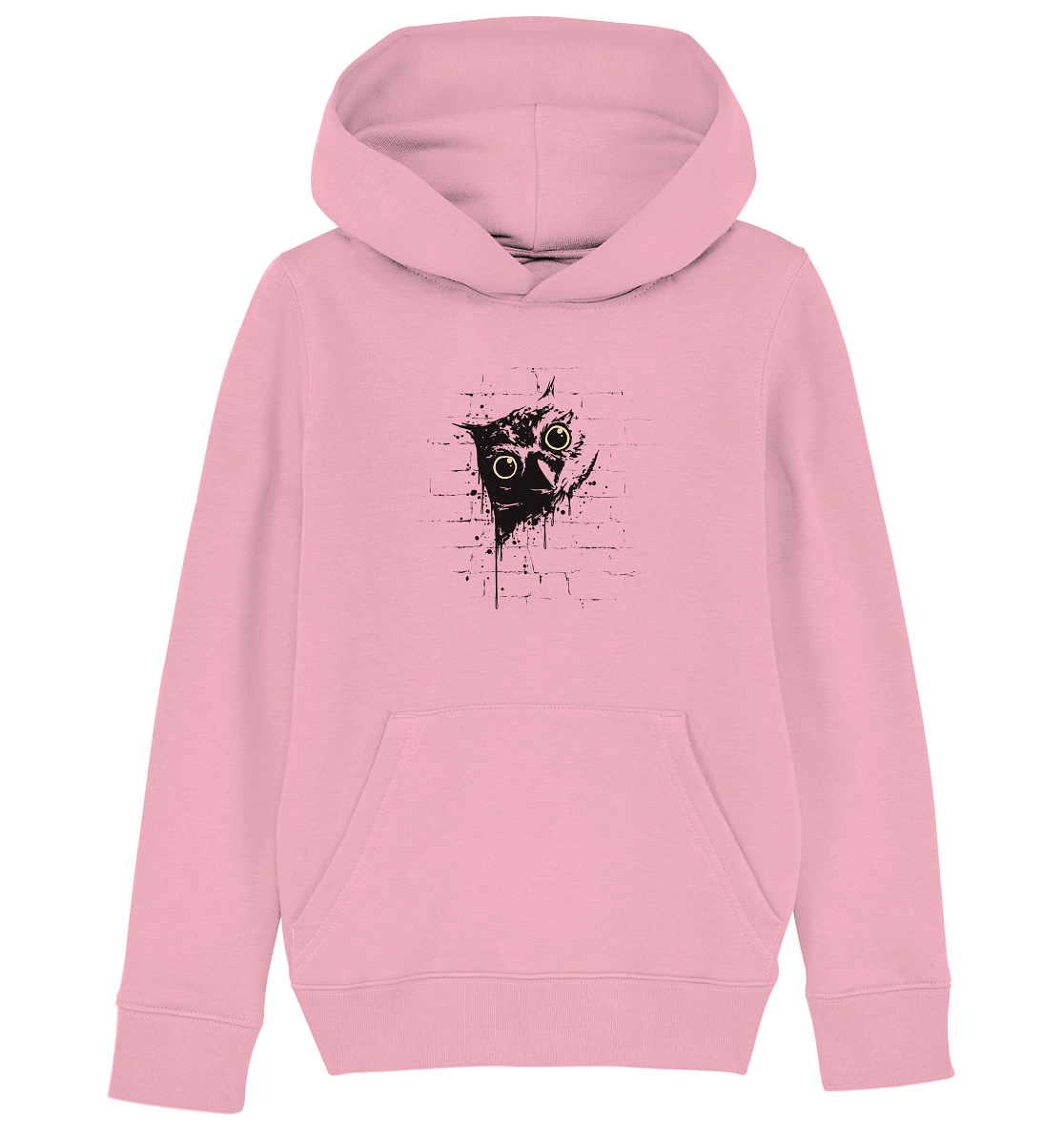 Lässige Street Art Eule - Kids Organic Hoodie