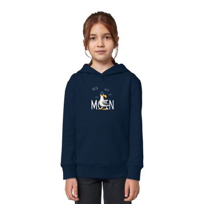 Moin Moin Lässige Hipster Möwe  - Kids Organic Hoodie