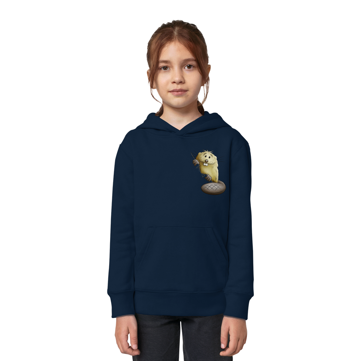 Lustiger frecher Biber - Kids Organic Hoodie