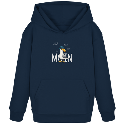 Moin Moin Lässige Hipster Möwe  - Kids Organic Hoodie