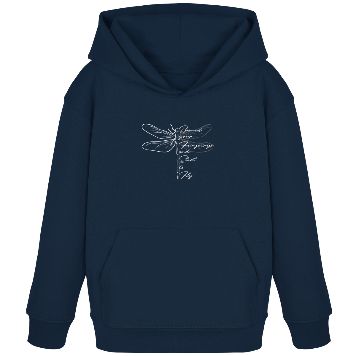 Breite die Flügel aus und flieg los | Libelle - Kids Organic Hoodie