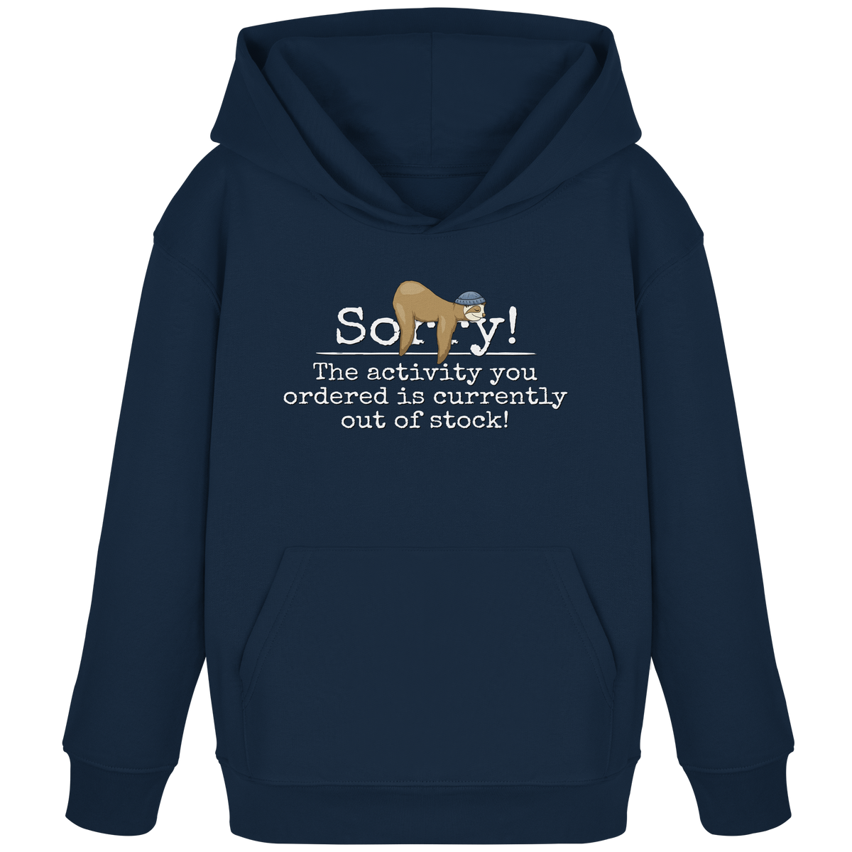 No-Activity Faultier - Kids Organic Hoodie
