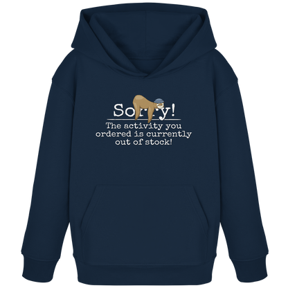 No-Activity Faultier - Kids Organic Hoodie
