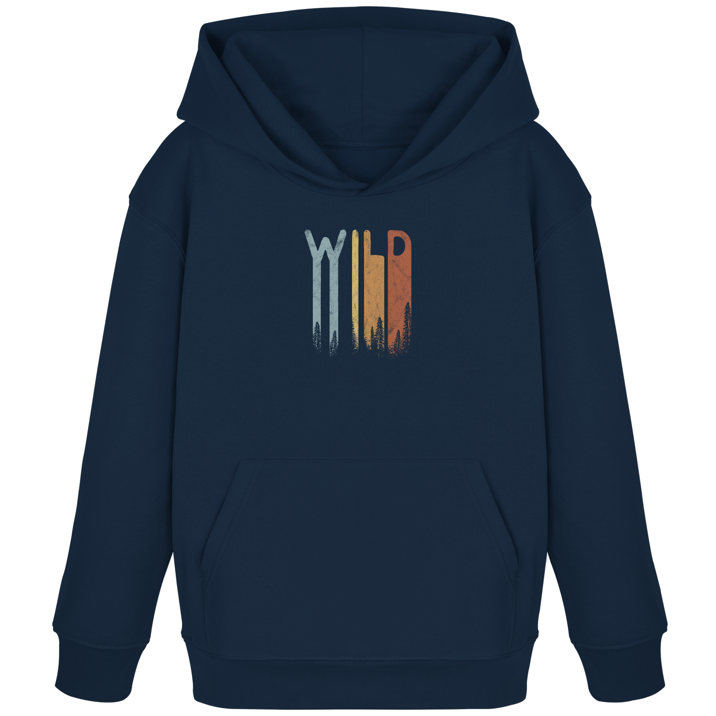 Wild Retro Schriftzug - Kids Organic Hoodie