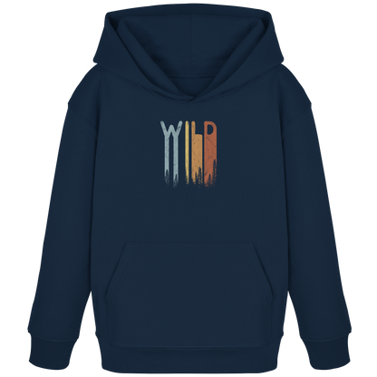 Wild Retro Schriftzug - Kids Organic Hoodie