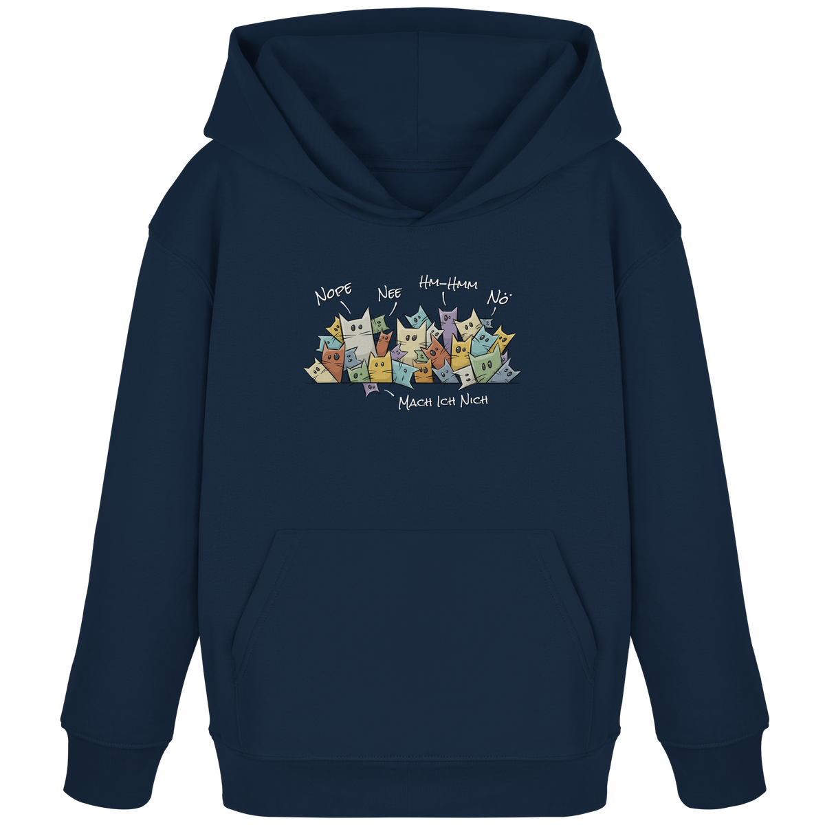 Nope, Nee, Nö Katzen - Kids Organic Hoodie