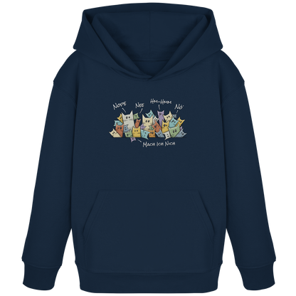 Nope, Nee, Nö Katzen - Kids Organic Hoodie