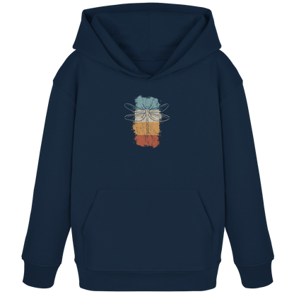Retro Kunst Libelle | Vintage Dragonfly - Kids Organic Hoodie