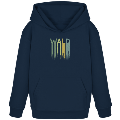 Wald Retro Forst Schriftzug - Kids Organic Hoodie
