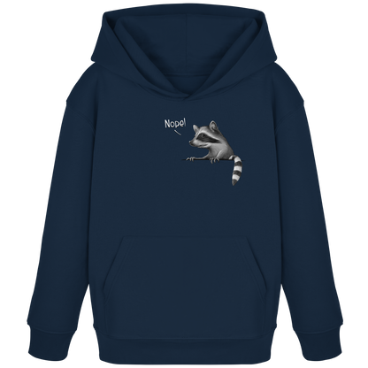 Nope! Frecher verwegener Waschbär - Kids Organic Hoodie