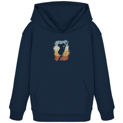 Retro kletternder Koala-Bär - Kids Organic Hoodie