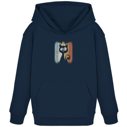 Retro Katze Silhouette - Kids Organic Hoodie