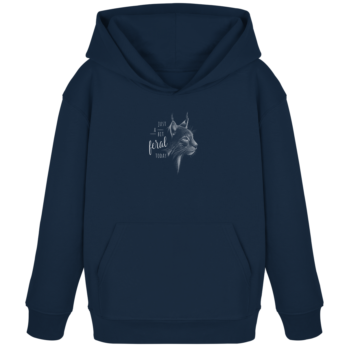 Just A Bit Feral Today! Wildkatze - Kids Organic Hoodie