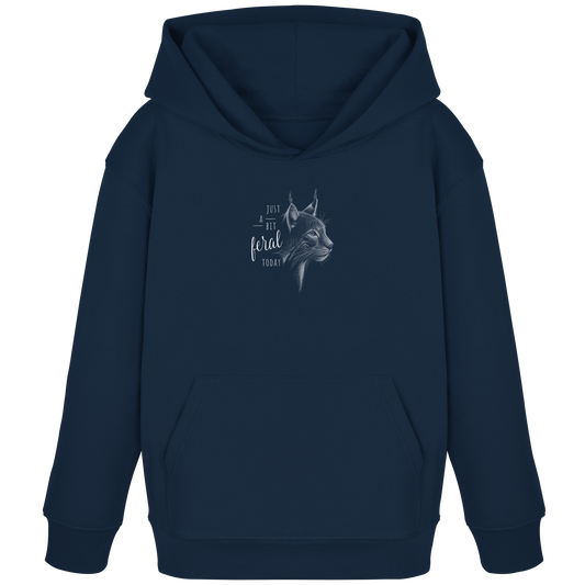 Just A Bit Feral Today! Wildkatze - Kids Organic Hoodie