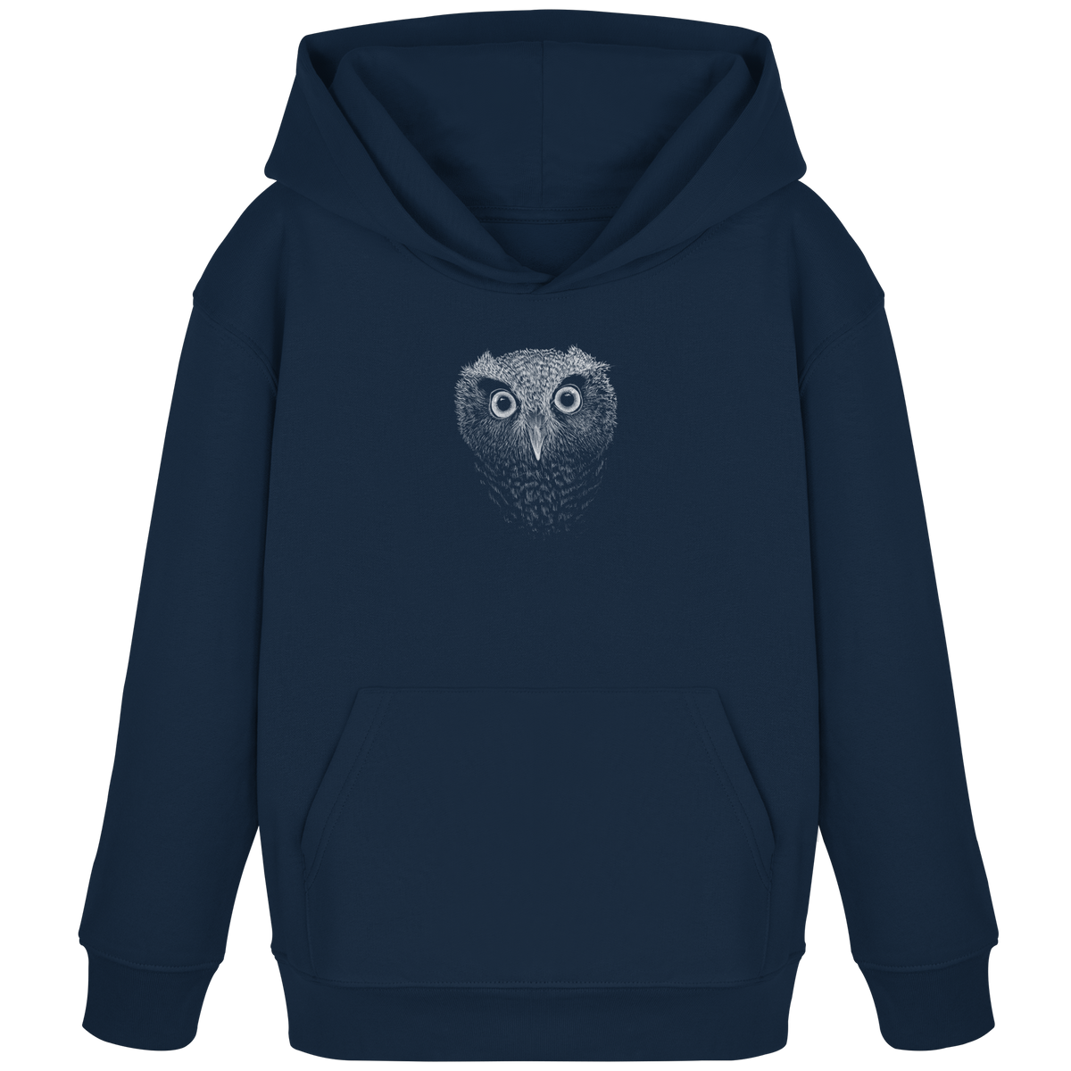 Eule Kritzelkunst Illustration - Kids Organic Hoodie