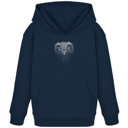 Eule Kritzelkunst Illustration - Kids Organic Hoodie