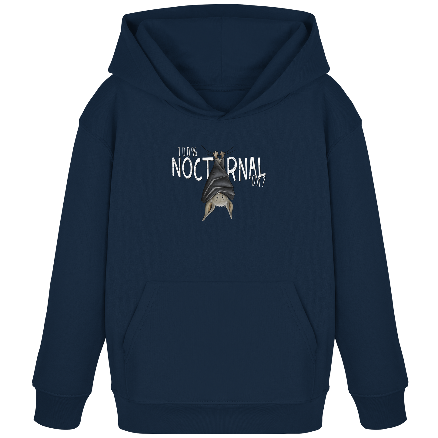 100% nachtaktive Fledermaus - Kids Organic Hoodie
