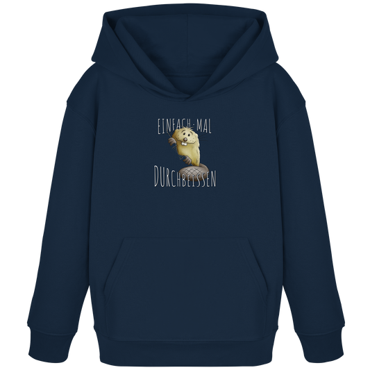 Einfach mal Durchbeissen Biber - Kids Organic Hoodie