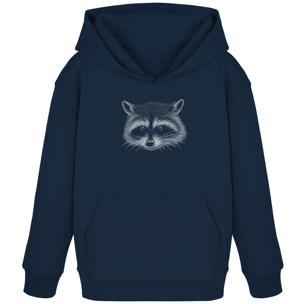 Waschbär Illustration Kritzelkunst - Kids Organic Hoodie