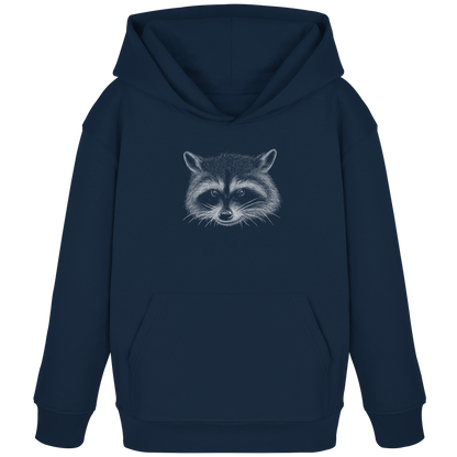 Waschbär Illustration Kritzelkunst - Kids Organic Hoodie