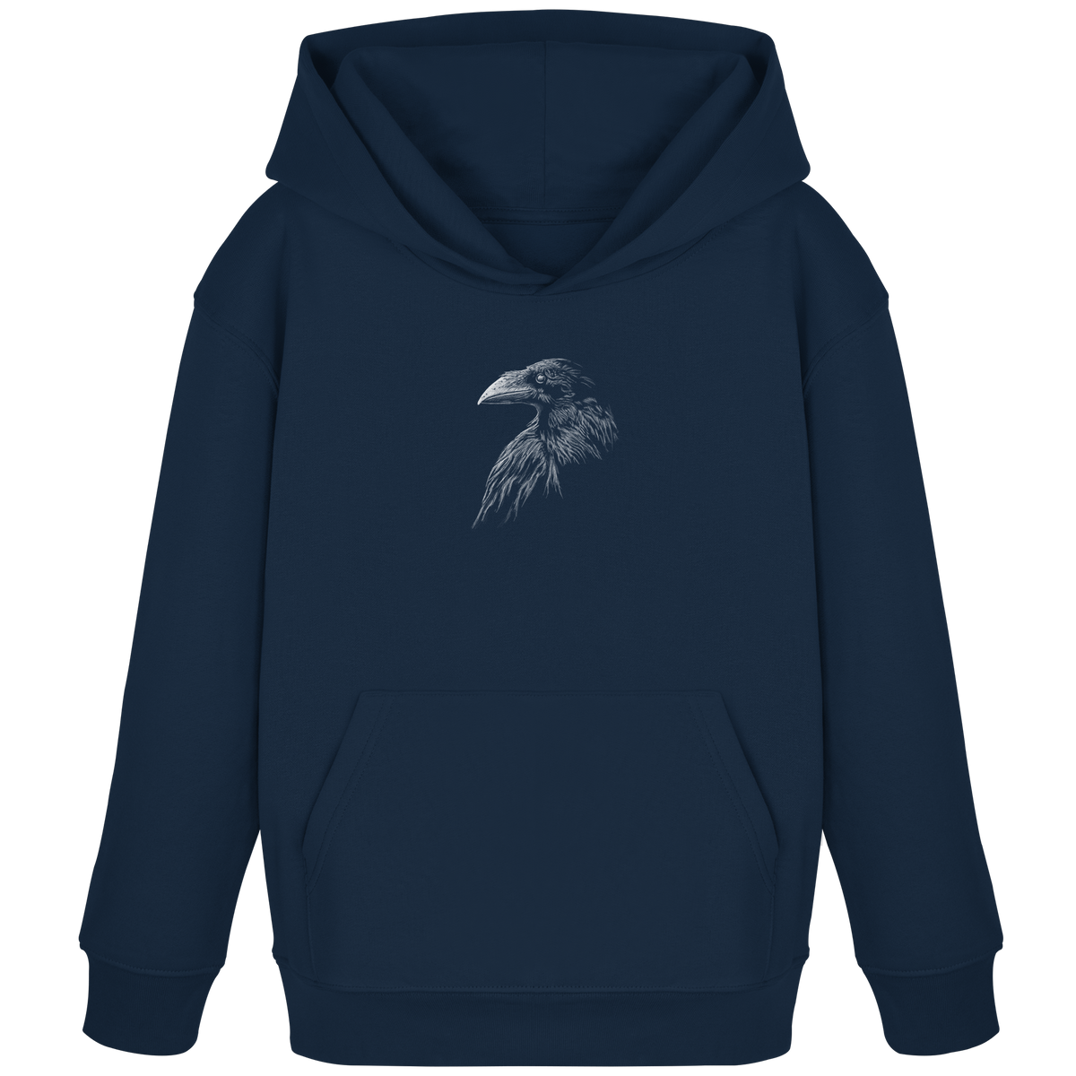 Kritzelkunst Rabe Krähe - Kids Organic Hoodie
