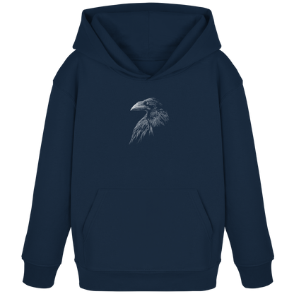 Kritzelkunst Rabe Krähe - Kids Organic Hoodie