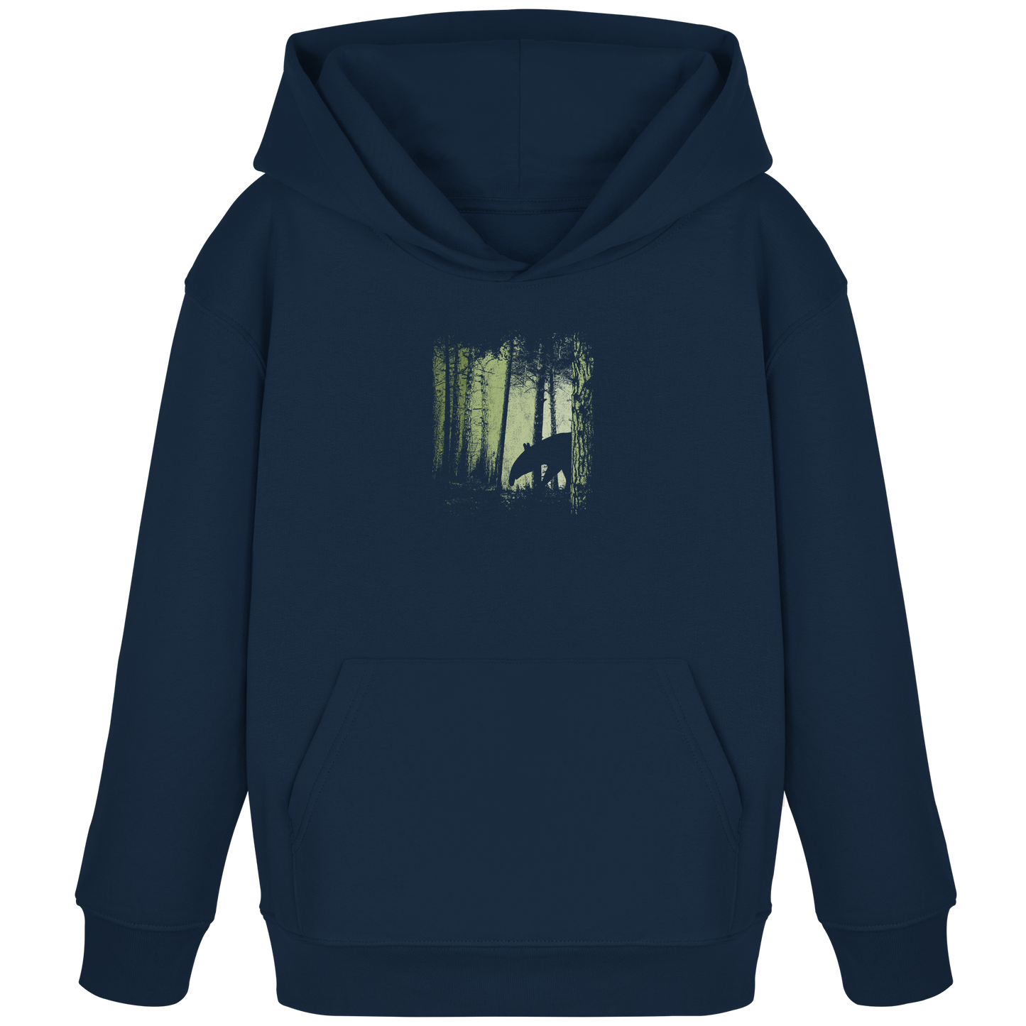 Lässiger Tapir im Zwielicht Wald - Kids Organic Hoodie