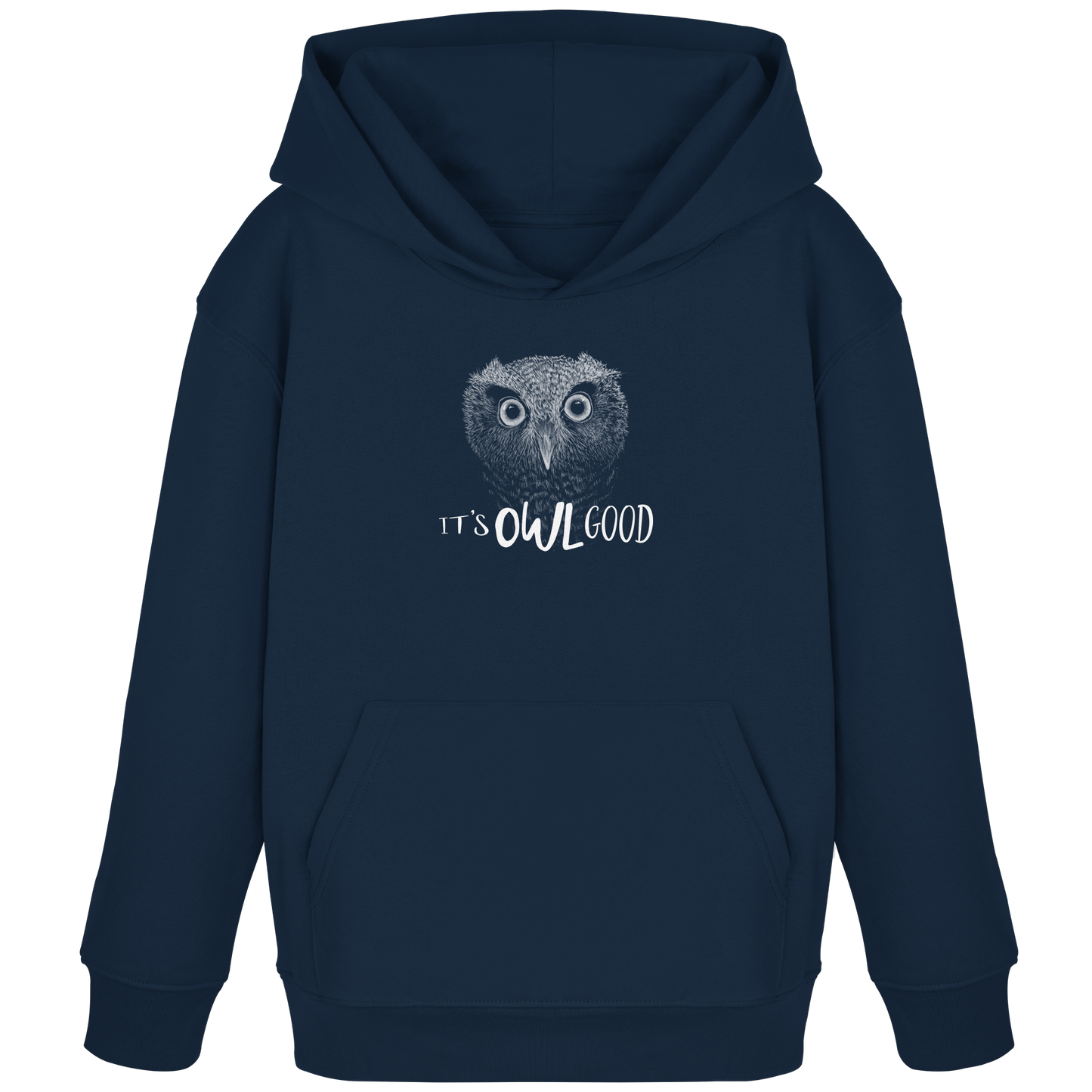 OWL Good | Kritzel-Kunst-Eule - Kids Organic Hoodie