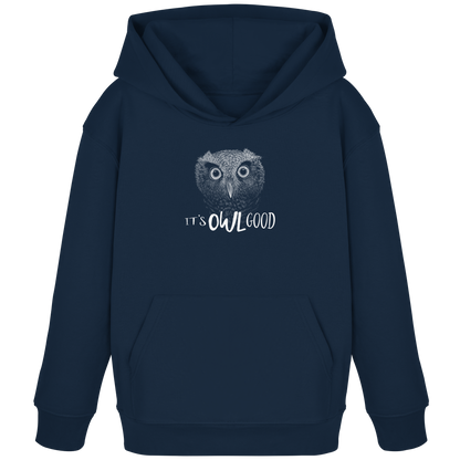 OWL Good | Kritzel-Kunst-Eule - Kids Organic Hoodie