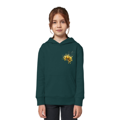 Lässige kleine Honig-Biene - Kids Organic Hoodie