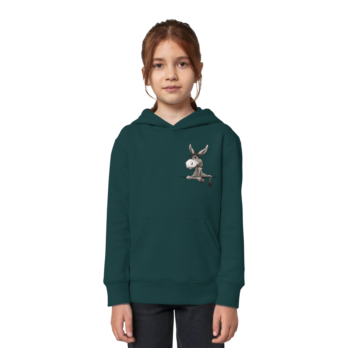 Lustiger lässiger Esel - Kids Organic Hoodie