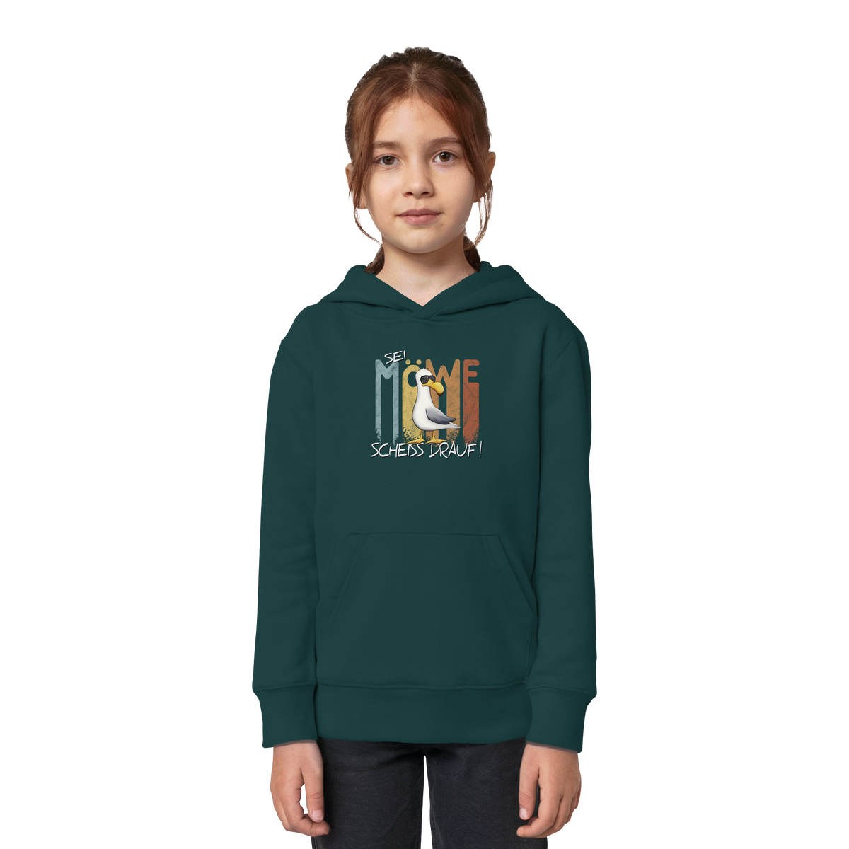 Sei Möwe Scheiß Drauf  - Kids Organic Hoodie