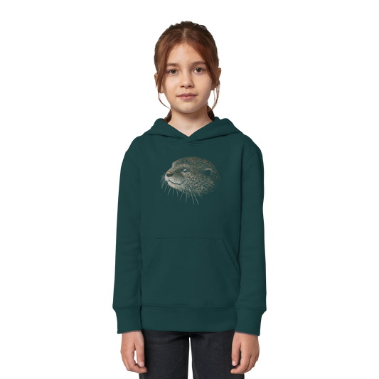 Otter Bleistift Zeichnung KritzelKunst - Kids Organic Hoodie