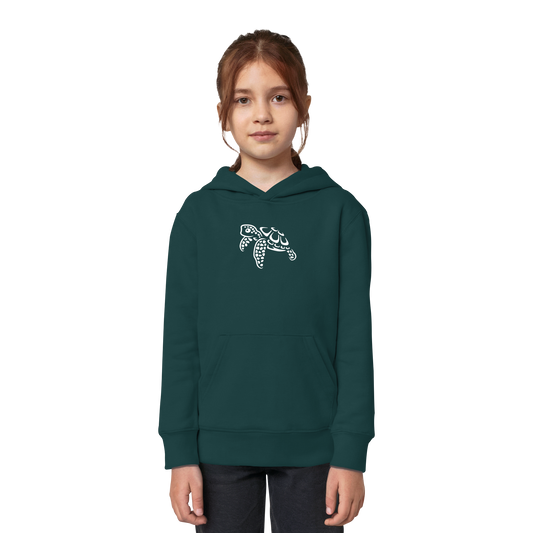 schwimmende Meeres-Schildkröte - Kids Organic Hoodie