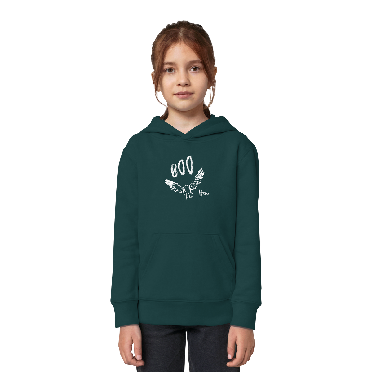 Boo Hoo! Fliegende Eule  - Kids Organic Hoodie