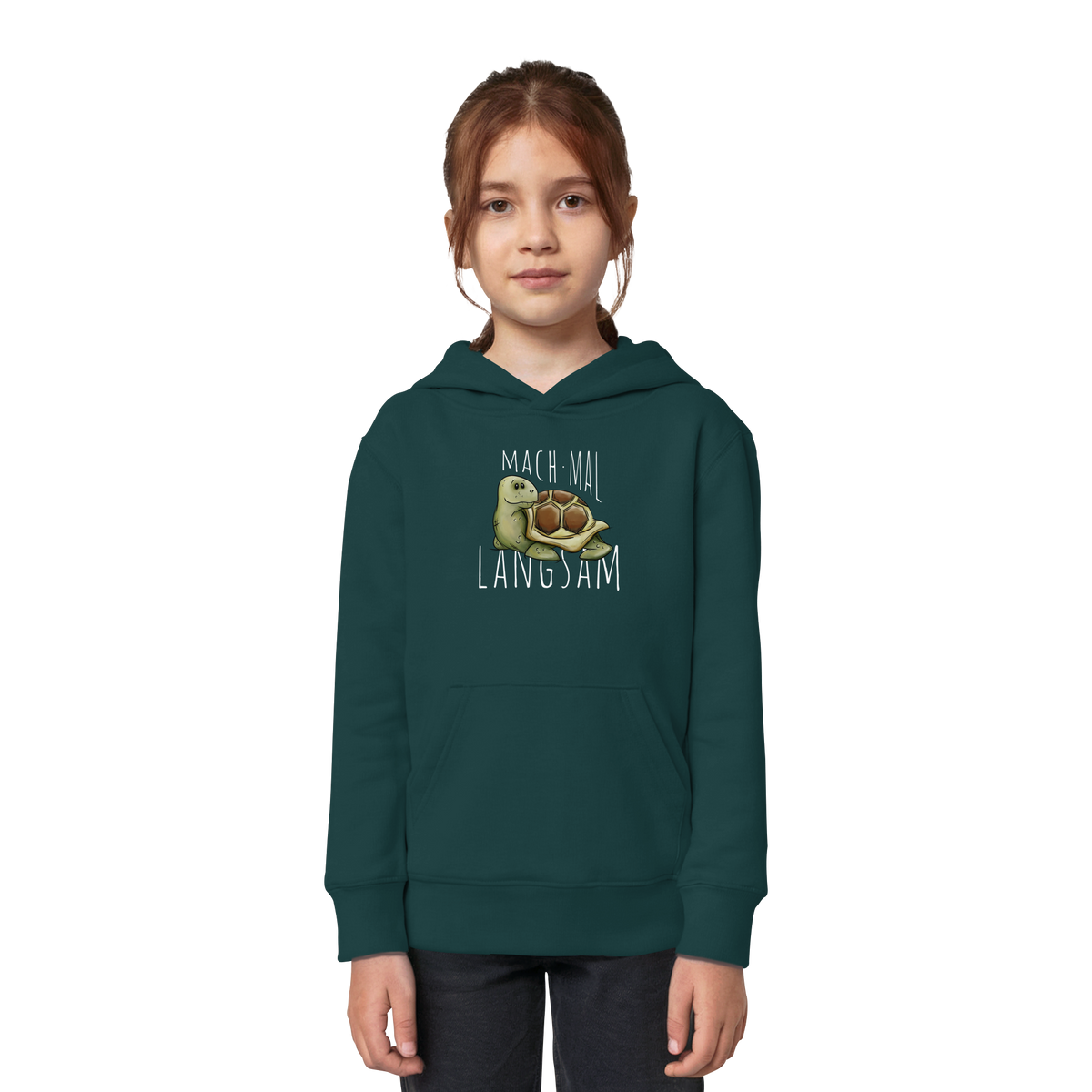Mach mal langsam Schildkröte - Kids Organic Hoodie