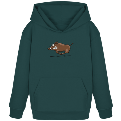 sauwildes Wildschwein | Wildsau  - Kids Organic Hoodie