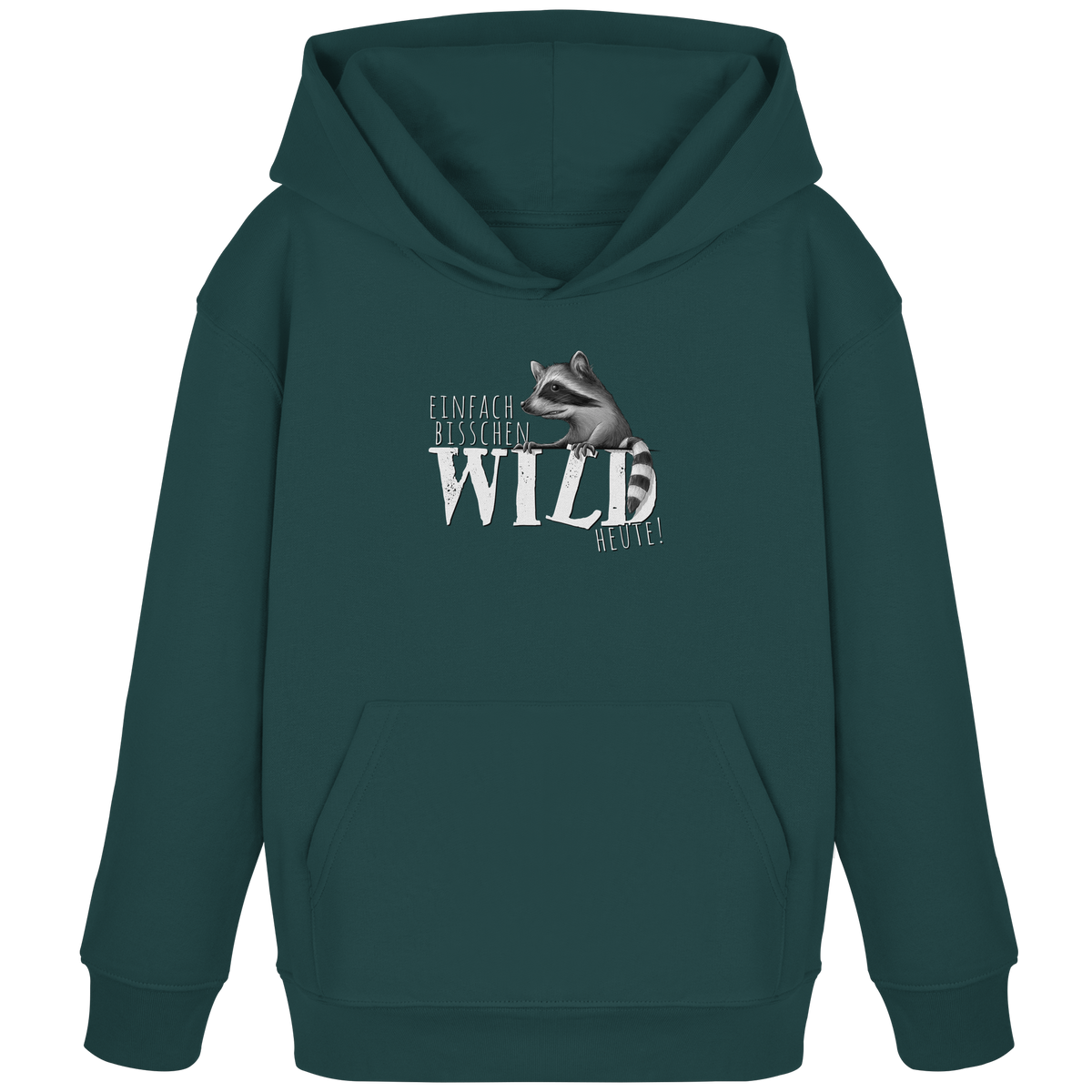 Bisschen wild heute! Waschbär - Kids Organic Hoodie