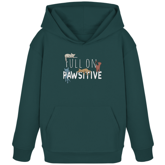 Full On Pawsitive! Gechillte Katzen - Kids Organic Hoodie