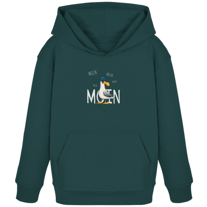 Moin Moin Lässige Hipster Möwe  - Kids Organic Hoodie