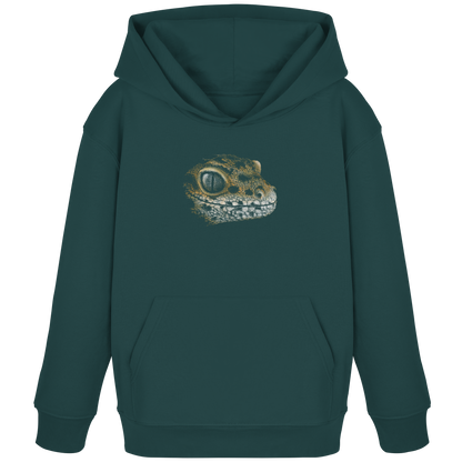 Leopard Gecko Skizze Kritzelkunst - Kids Organic Hoodie