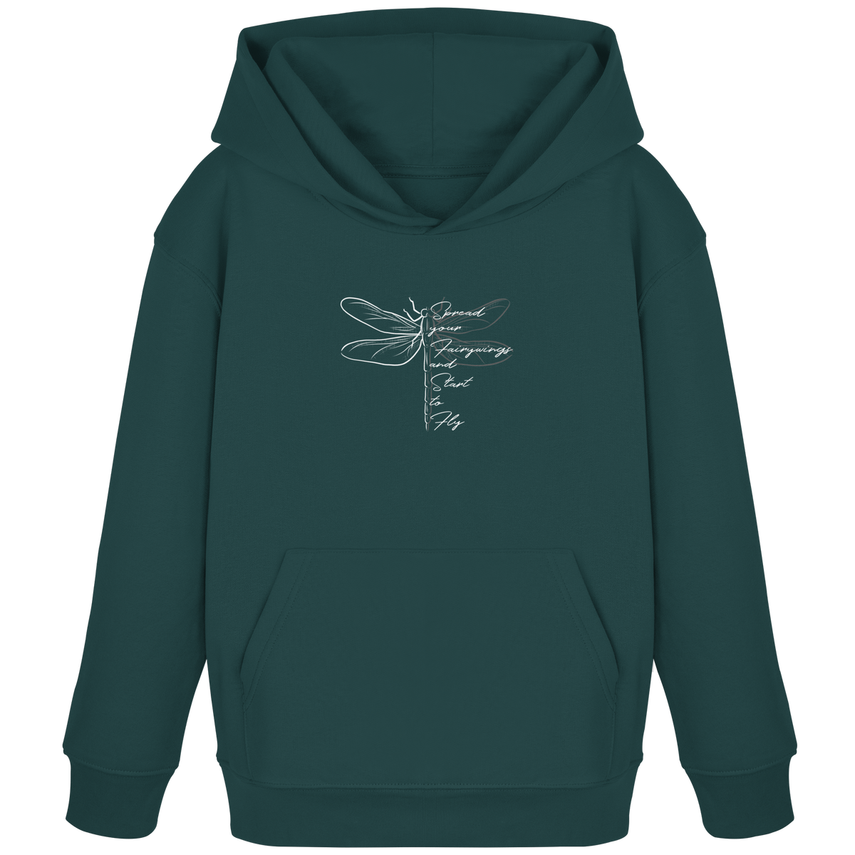 Breite die Flügel aus und flieg los | Libelle - Kids Organic Hoodie