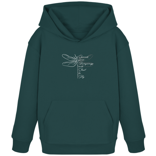 Breite die Flügel aus und flieg los | Libelle - Kids Organic Hoodie