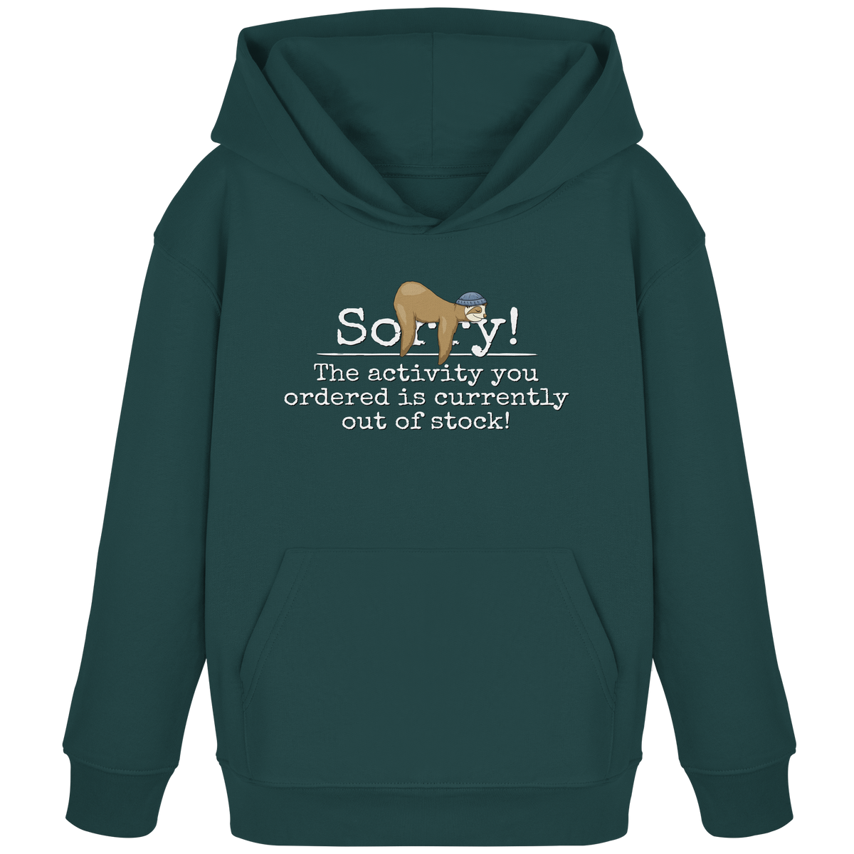 No-Activity Faultier - Kids Organic Hoodie