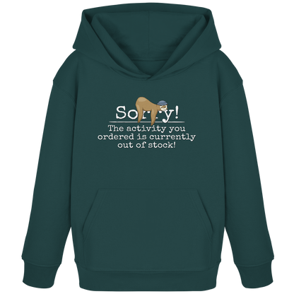 No-Activity Faultier - Kids Organic Hoodie