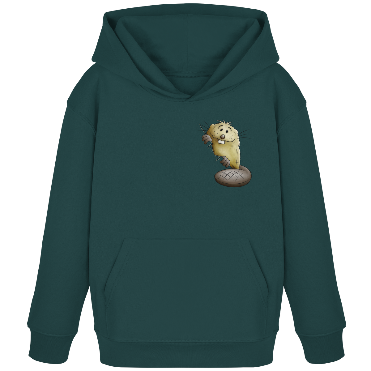 Lustiger frecher Biber - Kids Organic Hoodie
