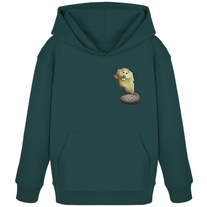 Lustiger frecher Biber - Kids Organic Hoodie
