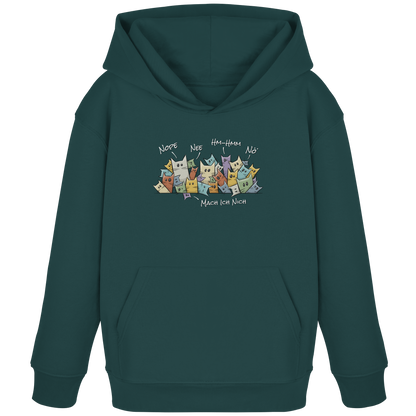 Nope, Nee, Nö Katzen - Kids Organic Hoodie