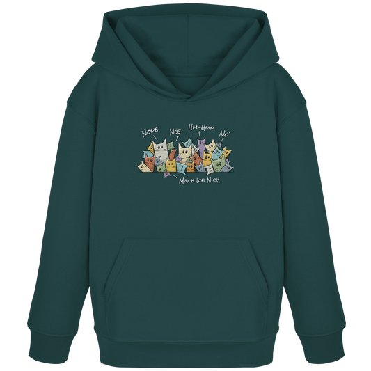 Nope, Nee, Nö Katzen - Kids Organic Hoodie